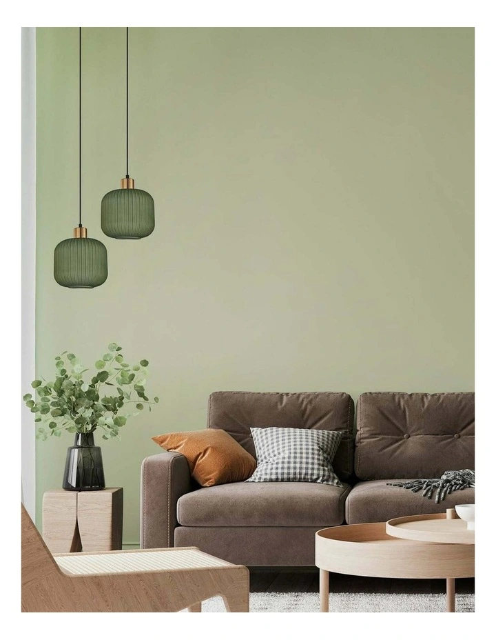 Gomitas Interior Translucent Glass Shade with Brass Highlight Pendant Lights image 3