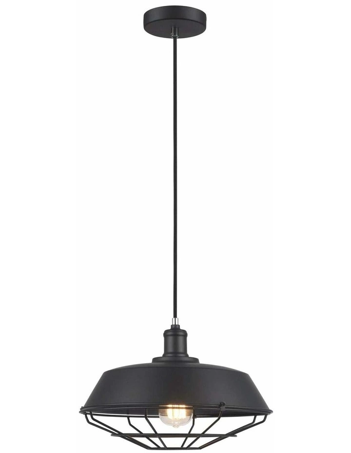 Matrix Industrial Iron Dome & Cage Pendant Lights image 1