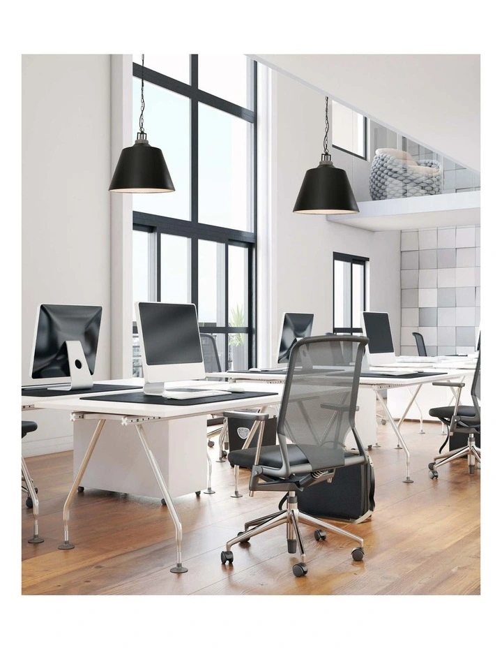 Cloche Interior Metal Shade with Travertine Highlight Bell Shape Pendant Lights image 2