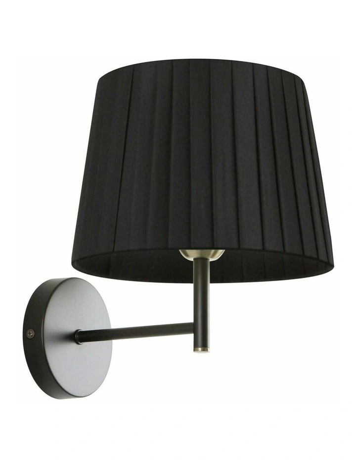 Prega Interior Slanted Pleated Fabric Shade Wall Lights image 1