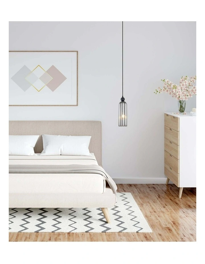 Flauta Interior Round Top Cylinder Ribbed Pendant Lights image 2