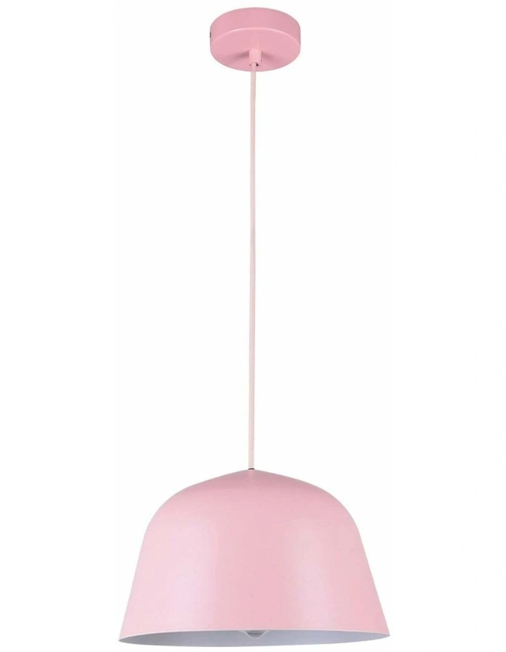 Pastel Scandinavian Angled Dome Shape Pendant Lights image 1