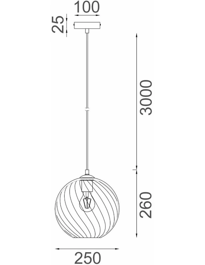 Espiral Interior Wine Glass Shade Wavy Finish Round Pendant Lights image 6