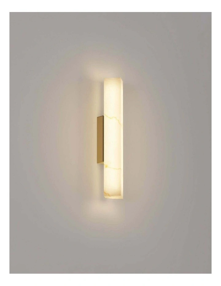 Flecha Interior Angled Faux Marble with Veining Effect Wall Lights image 3