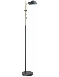 Tettu Adjustable Height Swivel Head Sand Black Floor Lamps