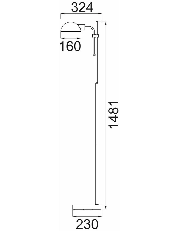 Tettu Adjustable Height Swivel Head Sand Black Floor Lamps image 3