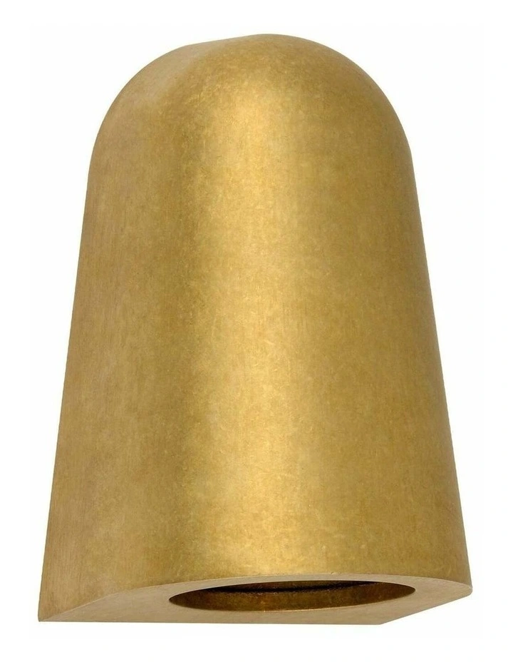 Torque Exterior GU10/MR16 Antique Brass Surface Mounted Cone Wall Lights IP65 image 1