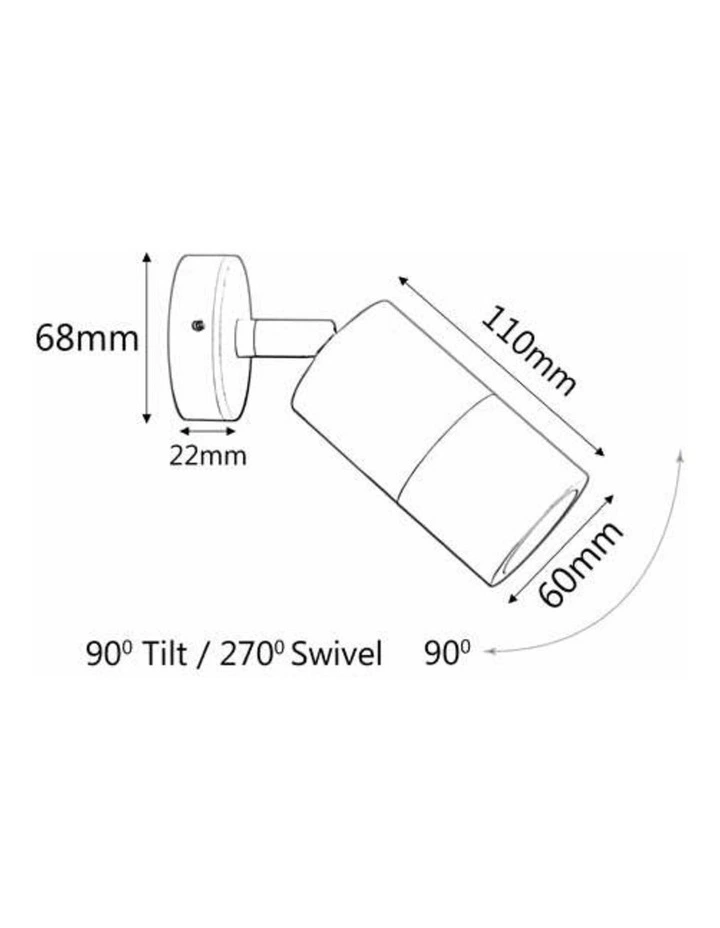 GU10 Exterior Wall Pillar Spot Lights (Copper) IP65 image 2