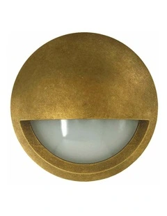 Exterior LED 12V/240V Antique Brass Eyelid/Round Step/Wall Lights IP65