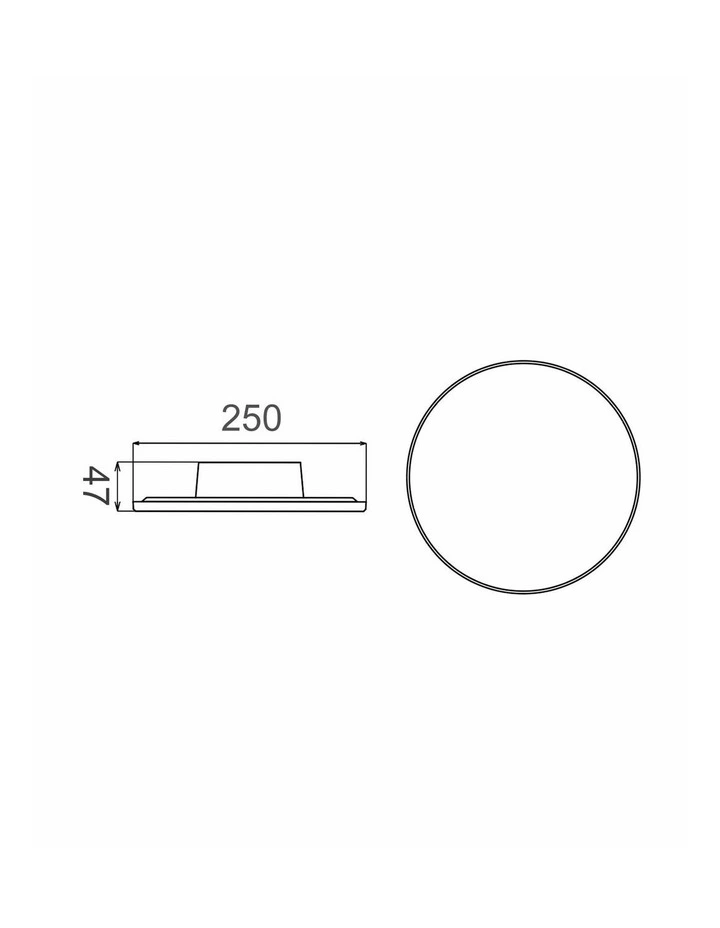 Shadow Exterior LED Tri-CCT Round Backlit Wall Lights IP65 IK08 (Diam: 250mm) image 2