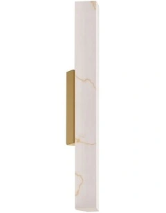 Flecha Interior Angled Faux Marble with Veining Effect Wall Lights