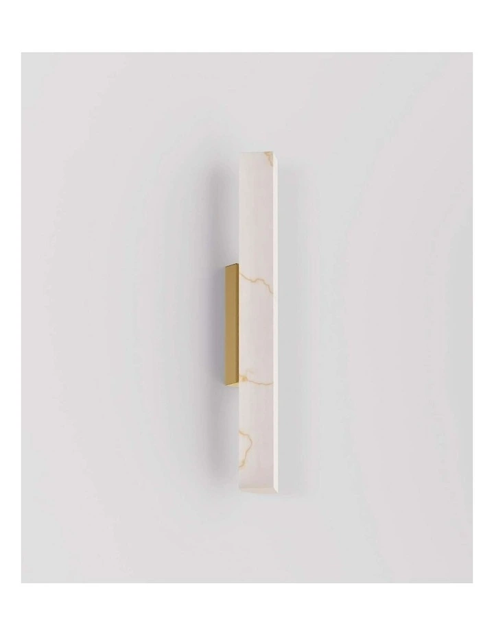 Flecha Interior Angled Faux Marble with Veining Effect Wall Lights image 2