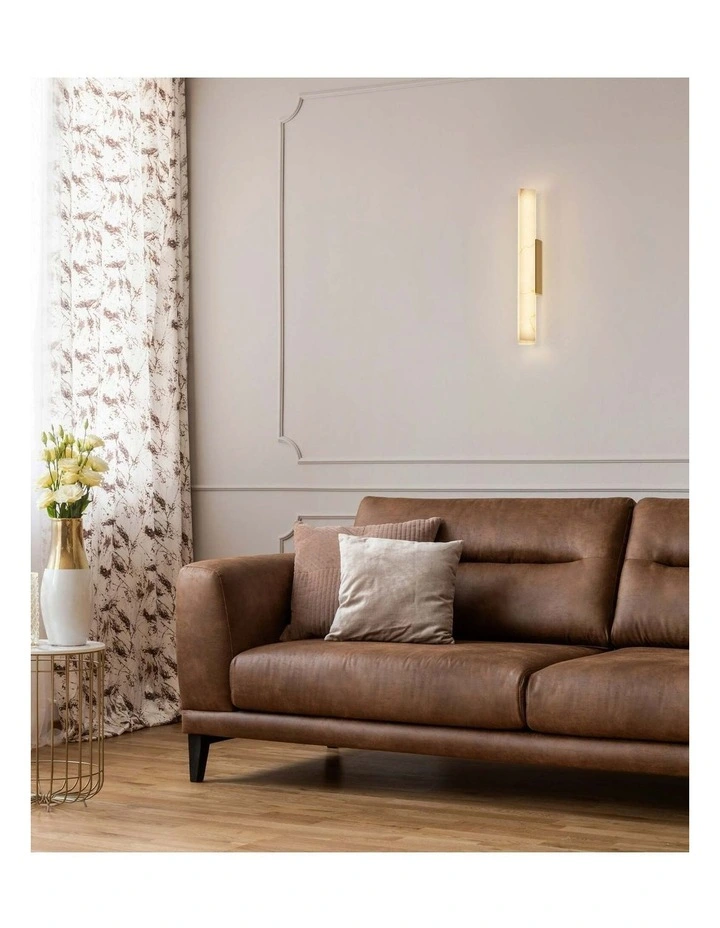 Flecha Interior Angled Faux Marble with Veining Effect Wall Lights image 4