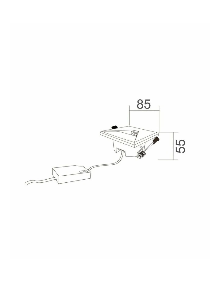 Interior LED Tri-CCT Recessed Square Step Lights image 2