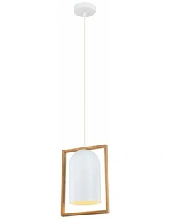 Swing Oblong Wood Frame Pendant Lights