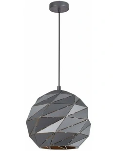 Origami Interior Large Dome Carved Iron Origami Style Pendant Lights