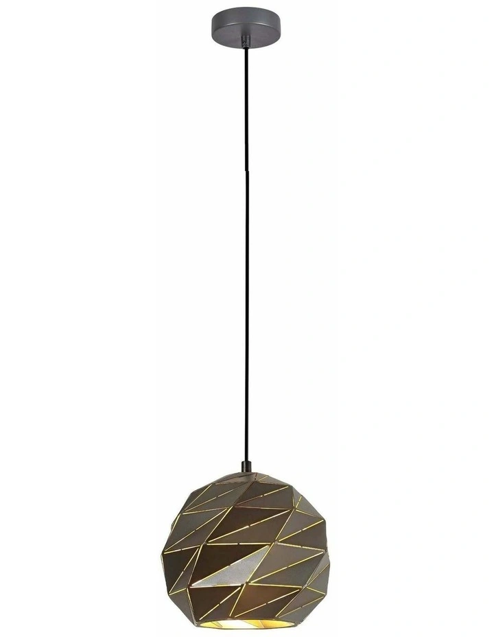 Origami Interior Large Dome Carved Iron Origami Style Pendant Lights image 2