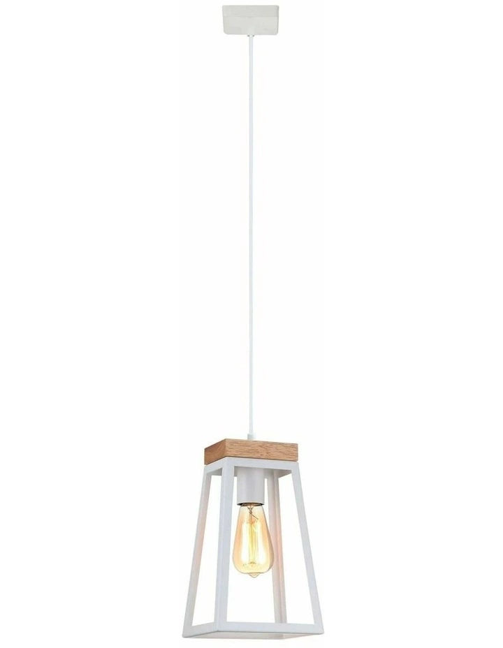 Lanterna Scandinavian Wood Trapezium Pendant Lights image 1