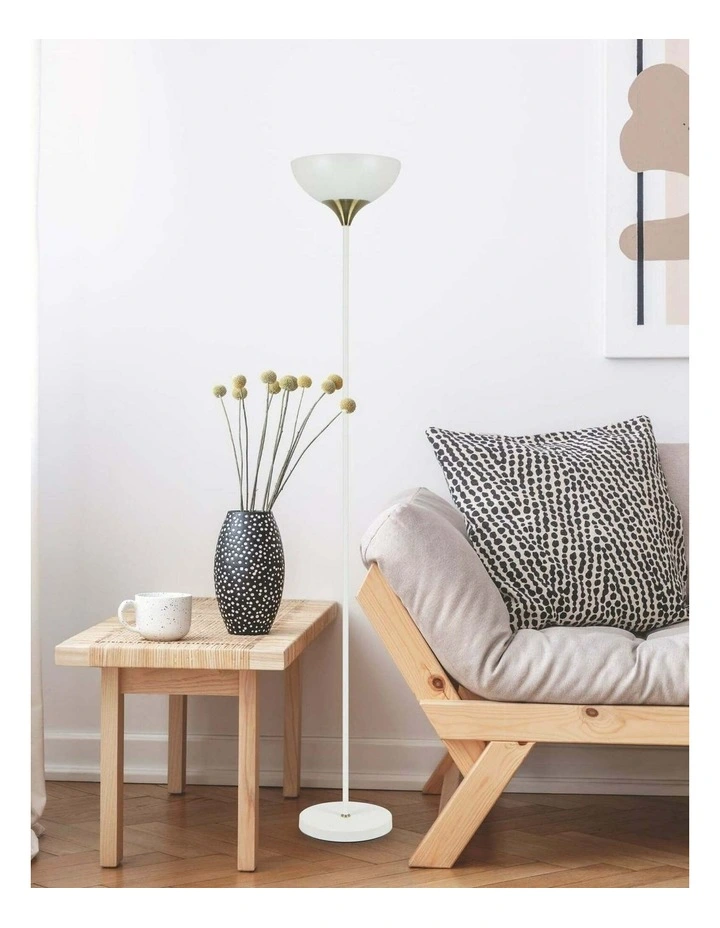 Progetto Iron Matte Black / White Up Light Floor Lamps image 2
