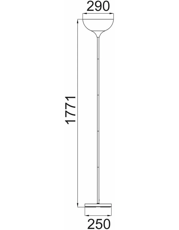 Progetto Iron Matte Black / White Up Light Floor Lamps image 3