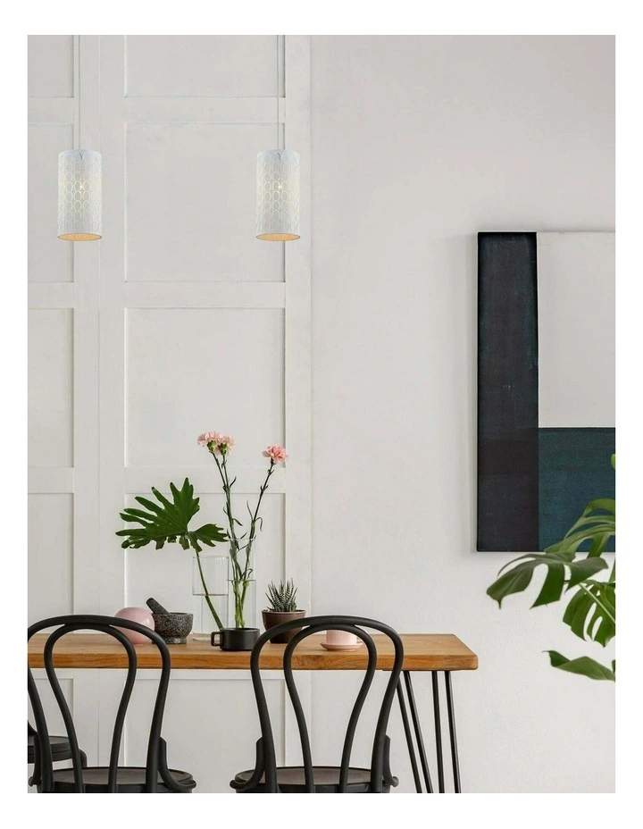 Modello Modern Embossed Oblong Shape Pendant Lights image 2