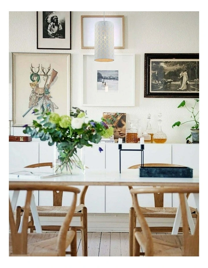 Modello Modern Embossed Oblong Shape Pendant Lights image 3