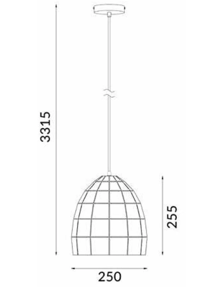 Armis Retro Tiled Ellipse Shape Pendant Lights image 2