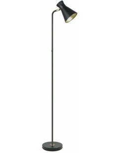 Mecto Cone Iron Adjustable Shade Antique Brass Highlight Floor Lamps