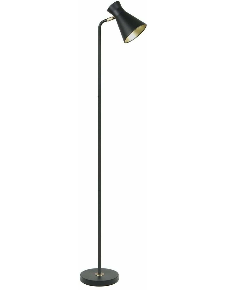 Mecto Cone Iron Adjustable Shade Antique Brass Highlight Floor Lamps image 1