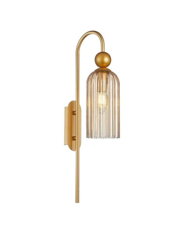 Flauta Interior Round Top Cylinder Ribbed Wall Lights image 1