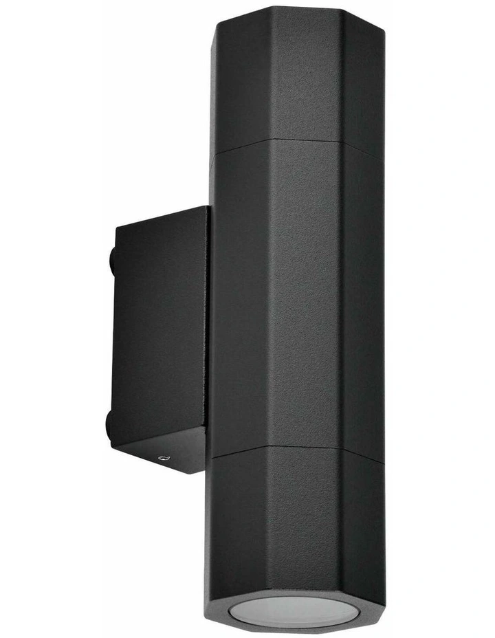 Octo GU10 Exterior Octagonal Up/Down Pillar Lights IP65 image 1