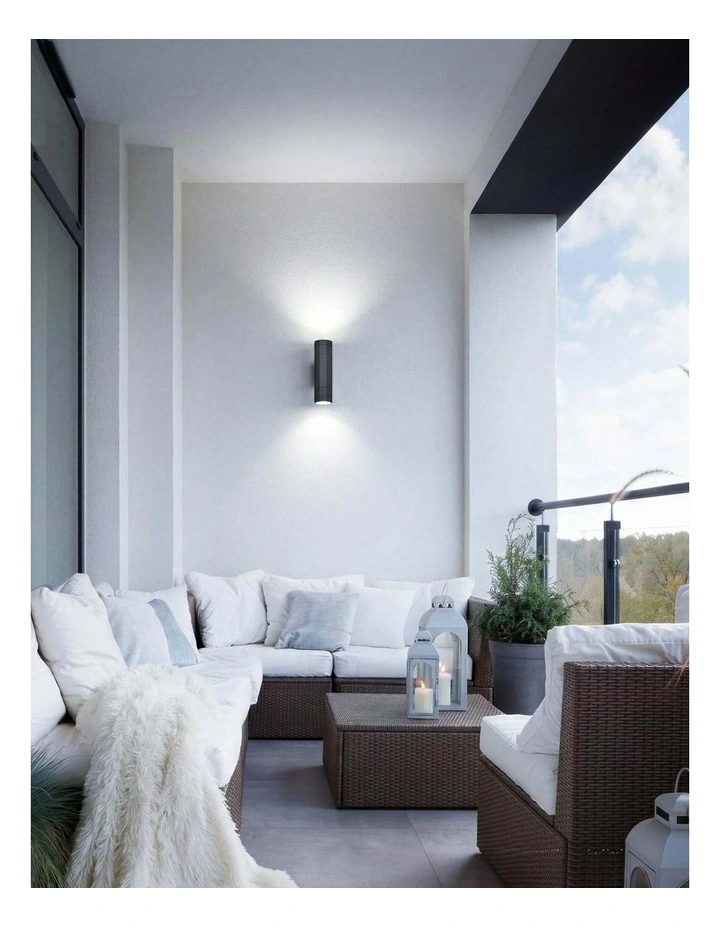 Octo GU10 Exterior Octagonal Up/Down Pillar Lights IP65 image 3
