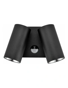 Surface Mounted LED Tri-CCT Double Adjustable Wall/Pillar Light (Matte Black) IP65
