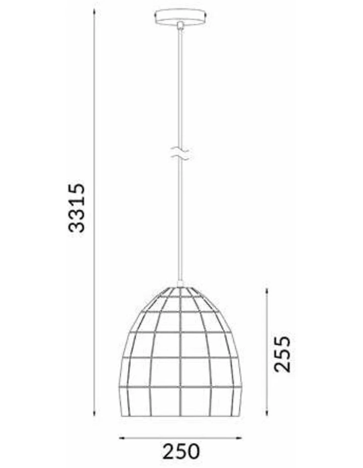 Armis Retro Tiled Ellipse Shape Pendant Lights image 4
