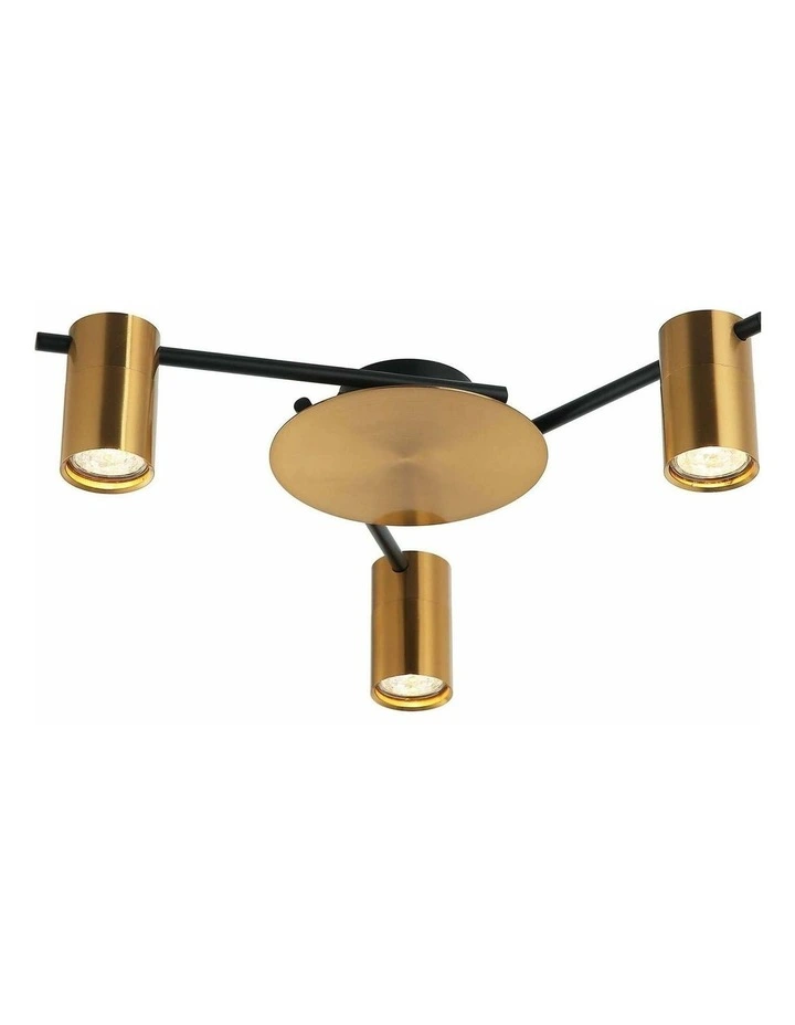 Tache Interior Spot Ceiling Lights (with Adjustable Antique Brass Heads) IP20 image 1