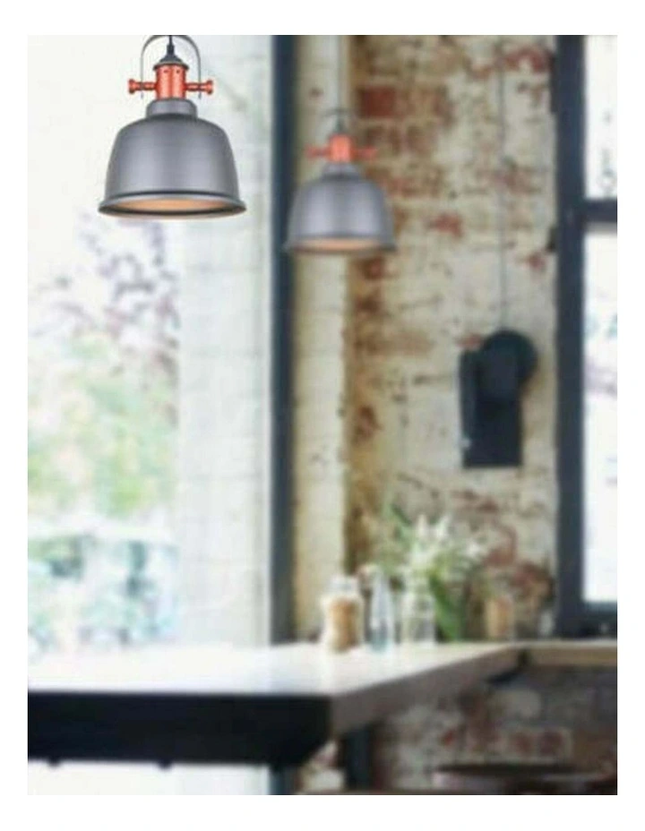 Alta Industrial Bell Shape With Copper Highlights Pendant Lights image 2