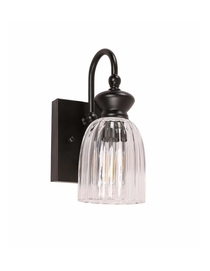 Sino Interior Ellipse Single Clear Glass Shade Wall Lights image 1