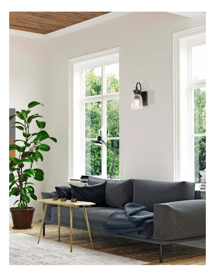 Sino Interior Ellipse Single Clear Glass Shade Wall Lights image 3