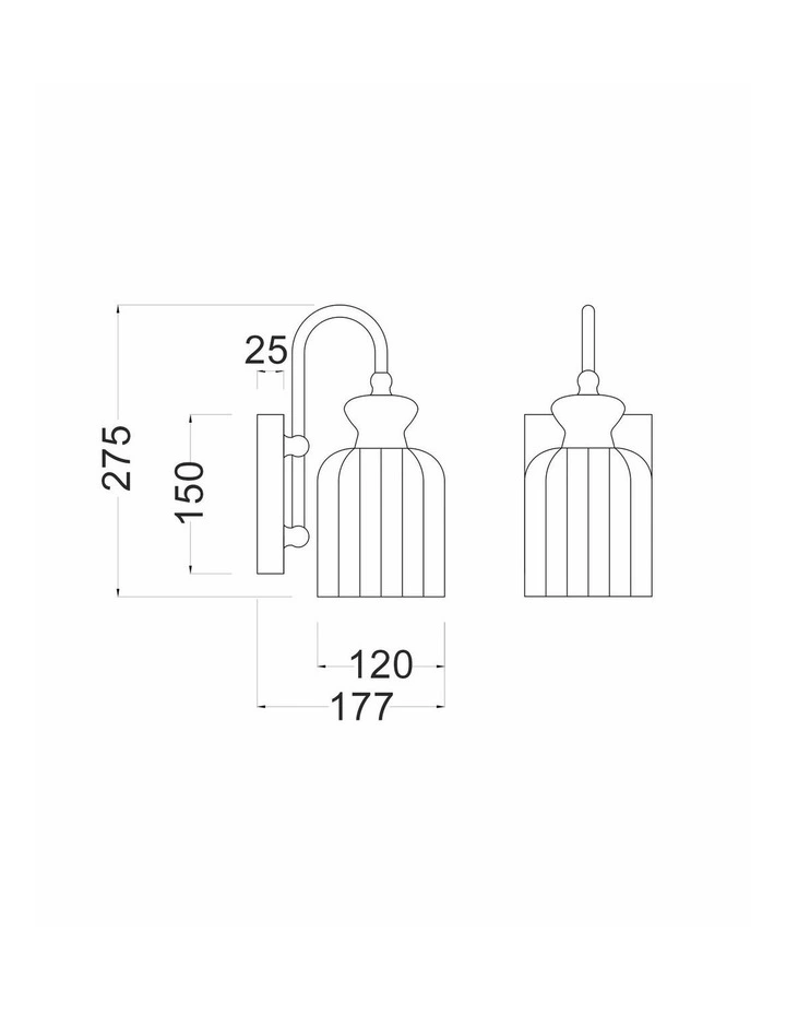 Sino Interior Ellipse Single Clear Glass Shade Wall Lights image 4