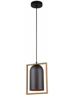 Swing Oblong Wood Frame Pendant Lights