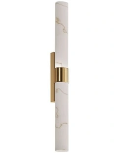 Flecha Interior Curved Faux Marble with Veining Effect Wall Lights