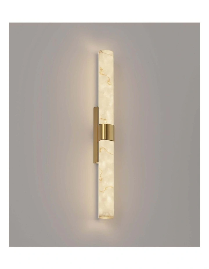 Flecha Interior Curved Faux Marble with Veining Effect Wall Lights image 3