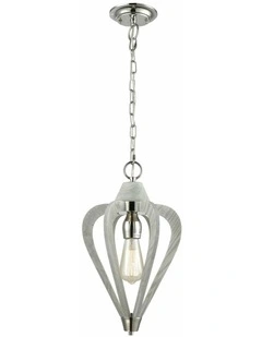Senorita Rustic Small Tuscan Coffee Cherry / Winter Moss Wood Pendant Lights