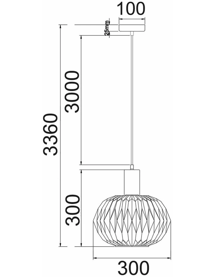 Papel Interior Pleated Opal Opaque / Translucent Dome Glass Pendant Lights image 4