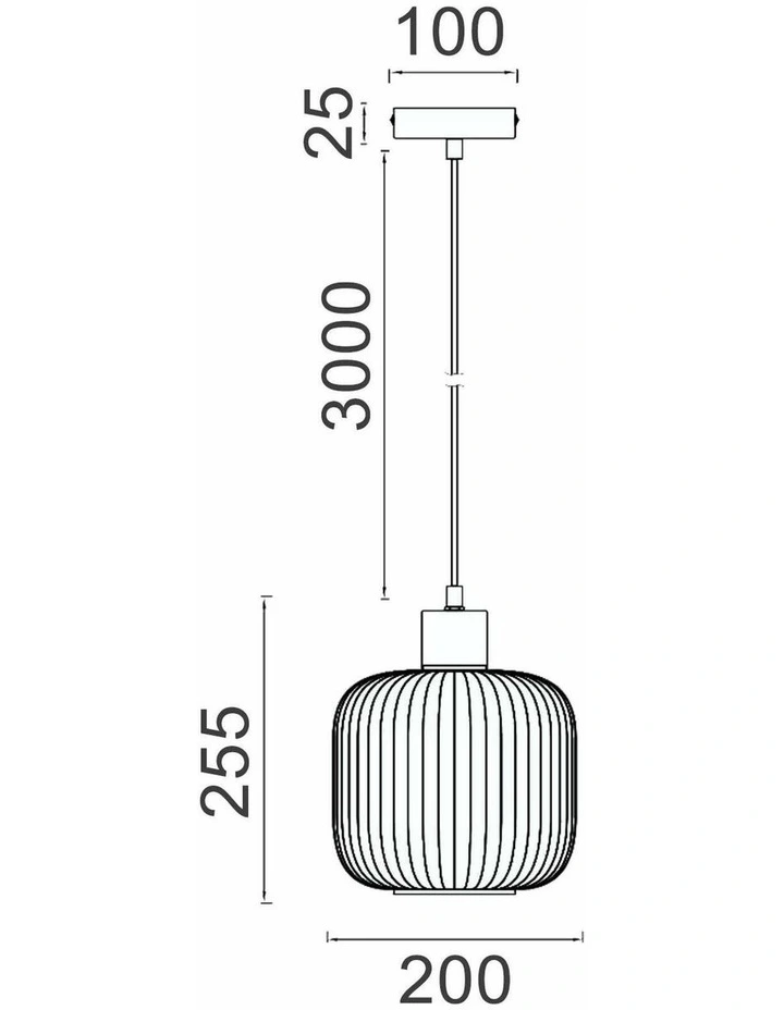 Gomitas Interior Translucent Glass Shade with Brass Highlight Pendant Lights image 3