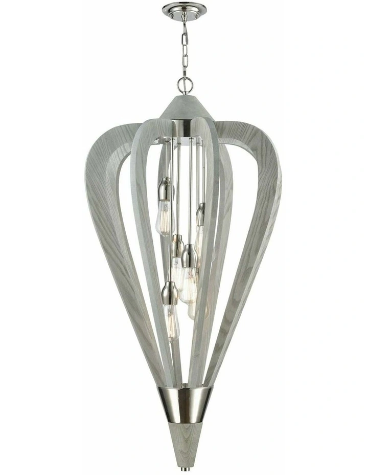 Senorita Rustic Large Tuscan Coffee Cherry /Winter Moss Wood Pendant Lights image 1