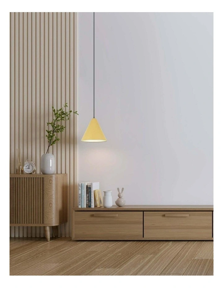 Konus Interior Iron Shade with Frosted Diffuser Pendant Lights image 3