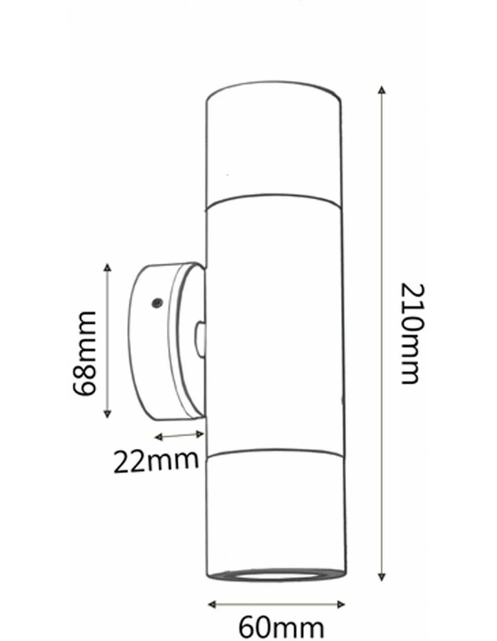 MR16 Exterior Wall Pillar Spot Lights (Matte Grey) IP65 image 2