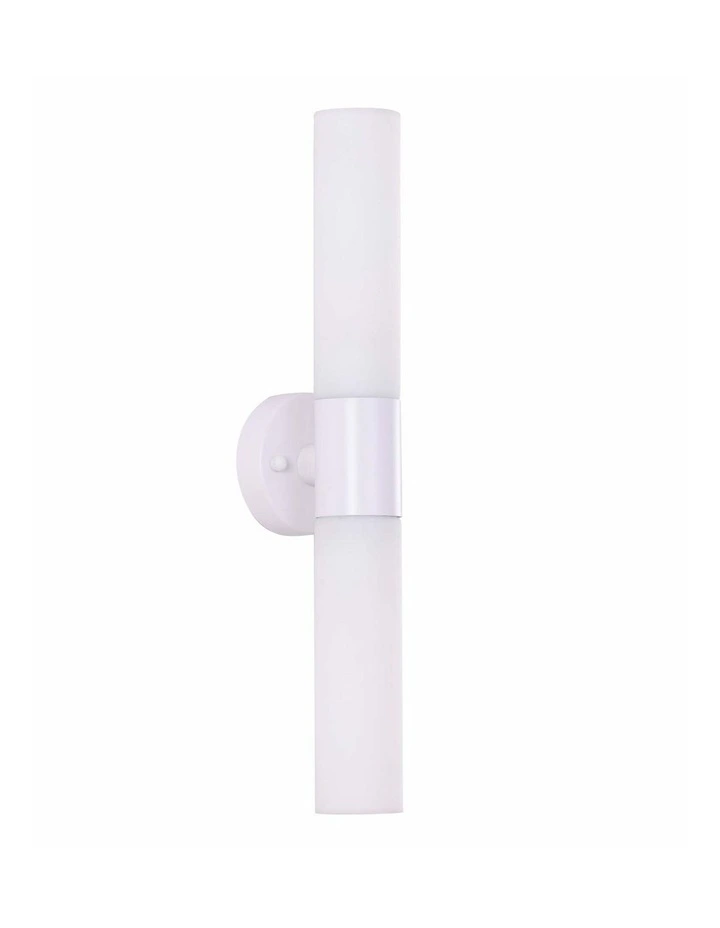 Vara Interior Tubular Up/Down Opal Glass Wall Lights image 1