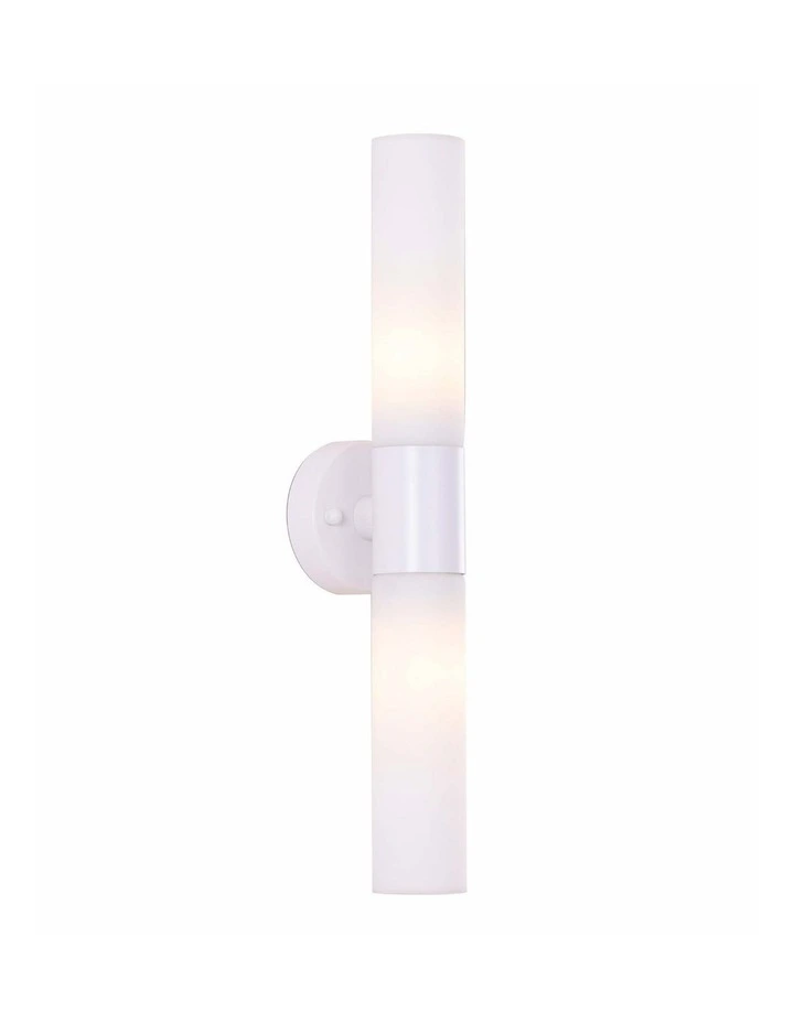 Vara Interior Tubular Up/Down Opal Glass Wall Lights image 2